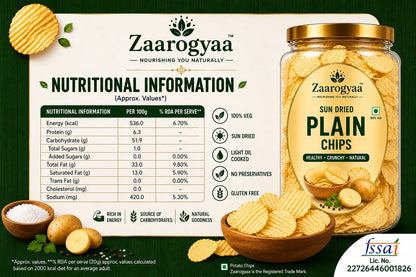 ZAARO Sun Dried Plain Chips