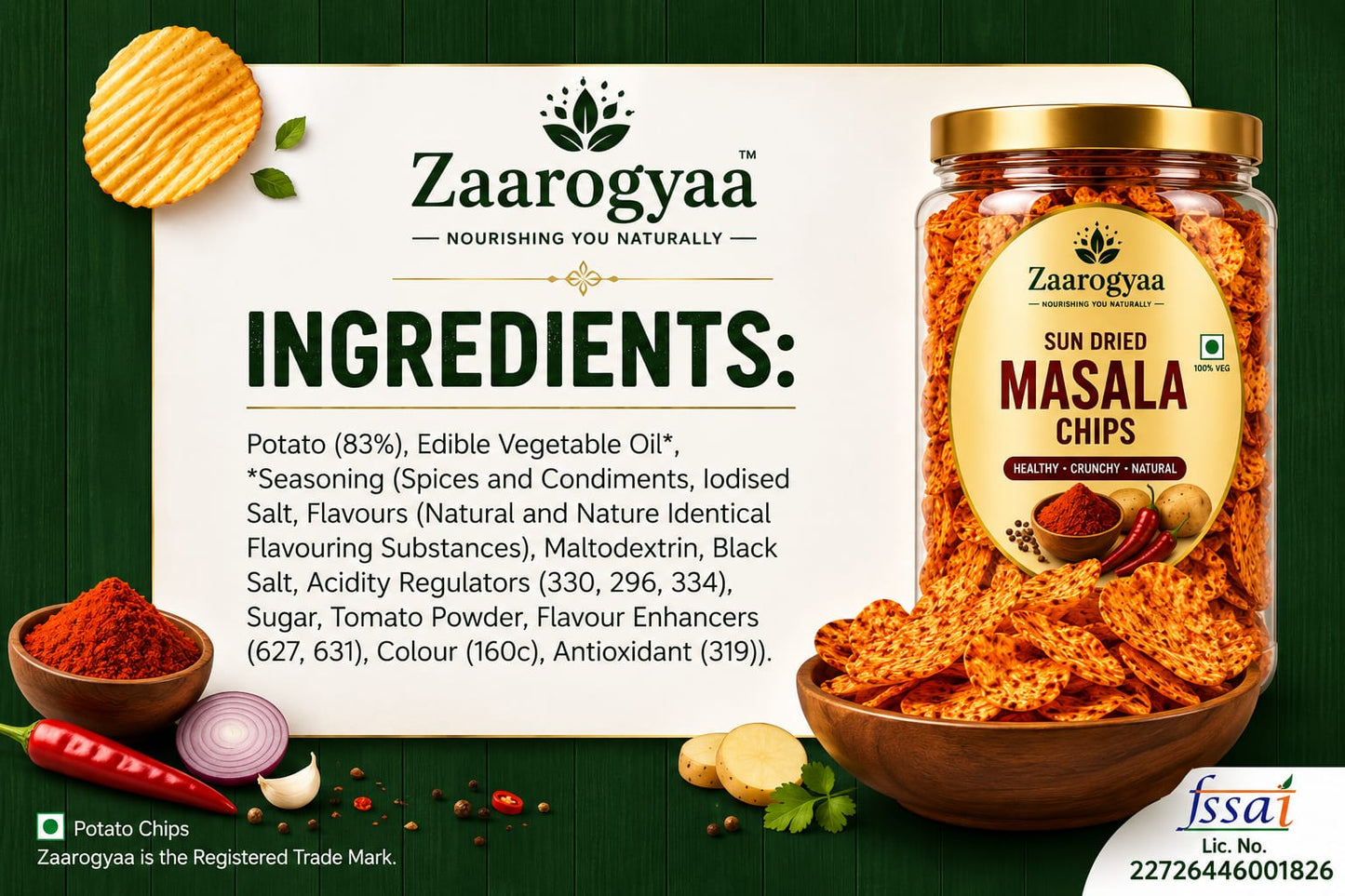 Sun Dried Chips Combo Pack | Masala + PlaiN