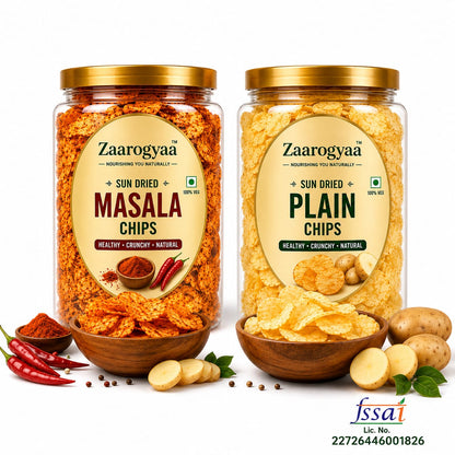 Sun Dried Chips Combo Pack | Masala + PlaiN