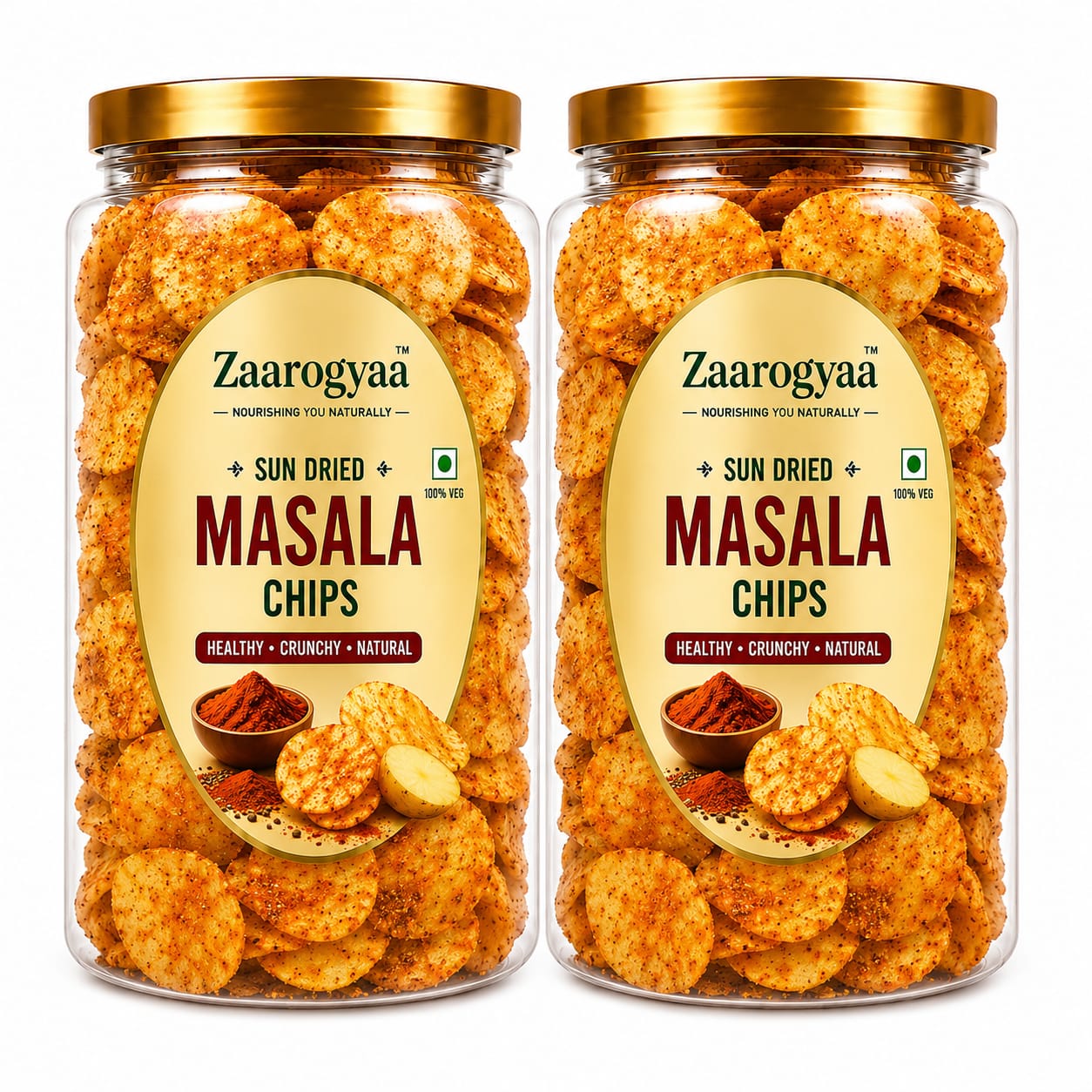 Sun Dried Chips Masala Flavor (100g / 2 Box Combo)